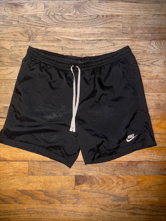 Nike Other - Nike Black Athletic Shorts with White Drawstring and Logo
